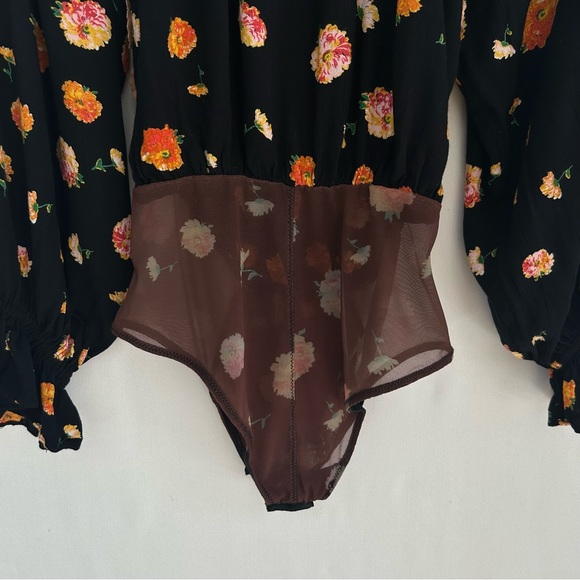 Intimately FP~ Floral Ruffle Lace Bodysuit - Picture 10 of 16